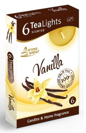Santo čajová vonná svíčka Vanilka 6ks