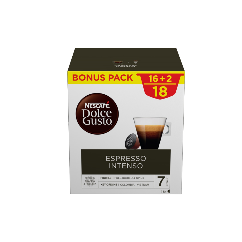 Nespresso Nescafé Dolce Gusto Espresso intenso kávové kapsle 16 ks