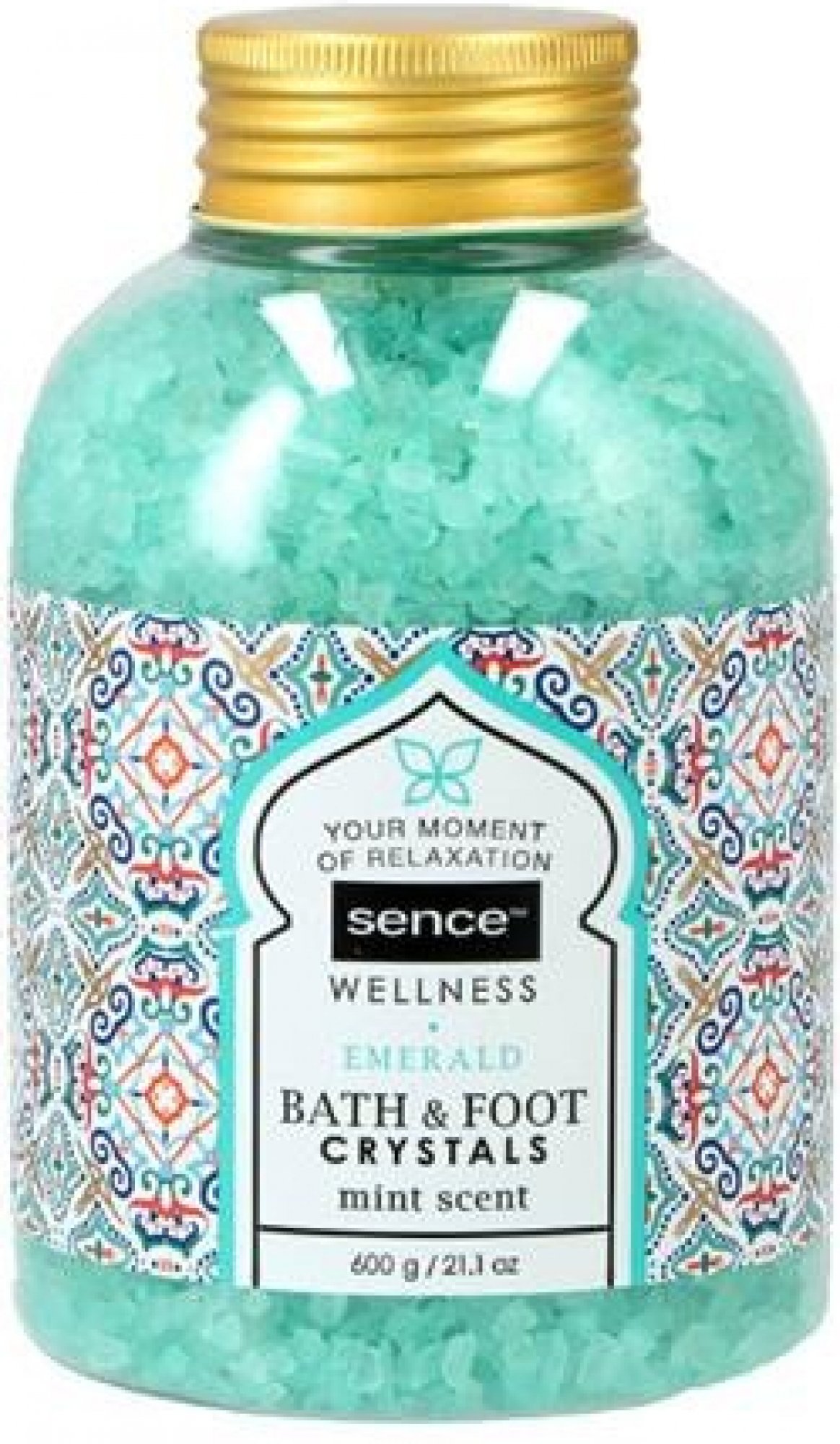 Sence sůl do koupele Emerald vůně máty 600 g
