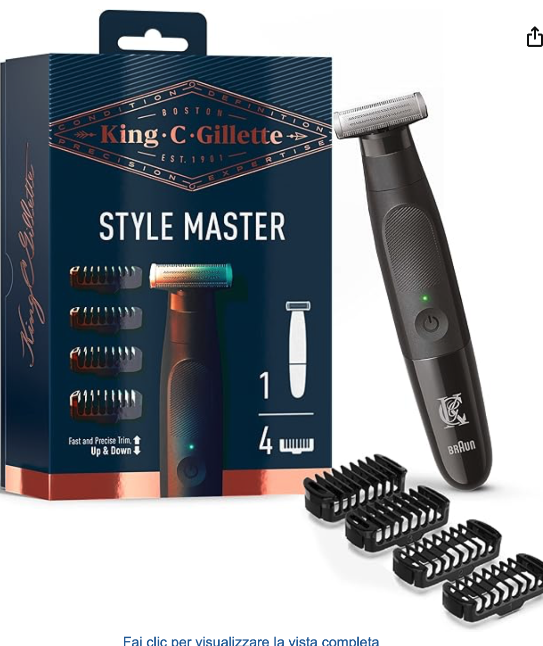 Gillette King C.  Style master GRATIS FACE Moisturizer 100 ml