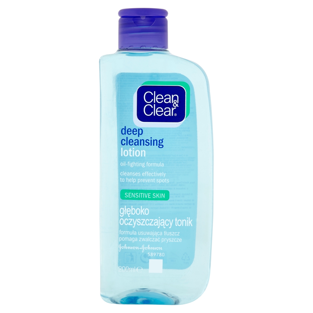 Johnson & Johnson Clean & Clear Blackhead Clearing voda proti černým tečkám 200 ml