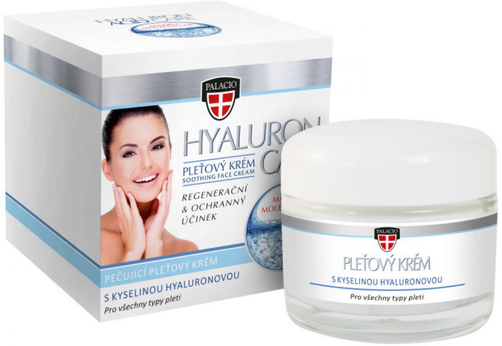 Palacio Pleťový krém s kyselinou hyaluronovou, 50 ml