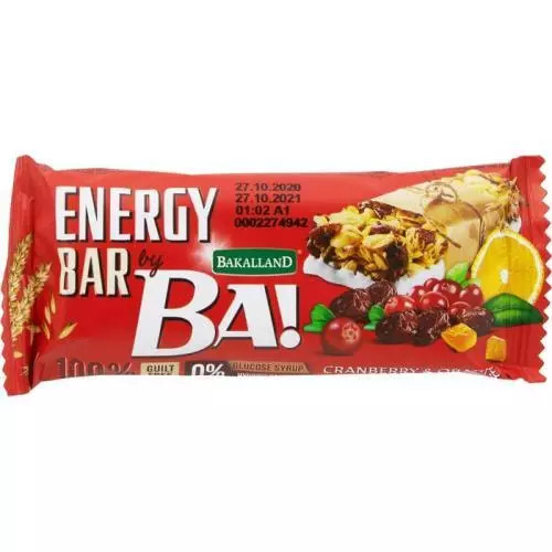 Levně BA Energy bar brusinka 40 g
