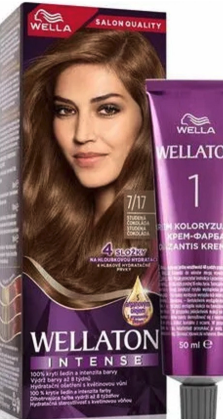 Wella Wellaton Intense permanentní barva na vlasy s arganovým olejem odstín 7/17 Frosted Chocolate 1 ks