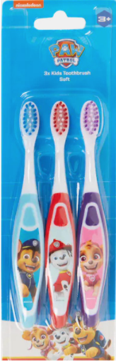Paw Patrol zubní kartáček 3KS pro děti SOFT 3