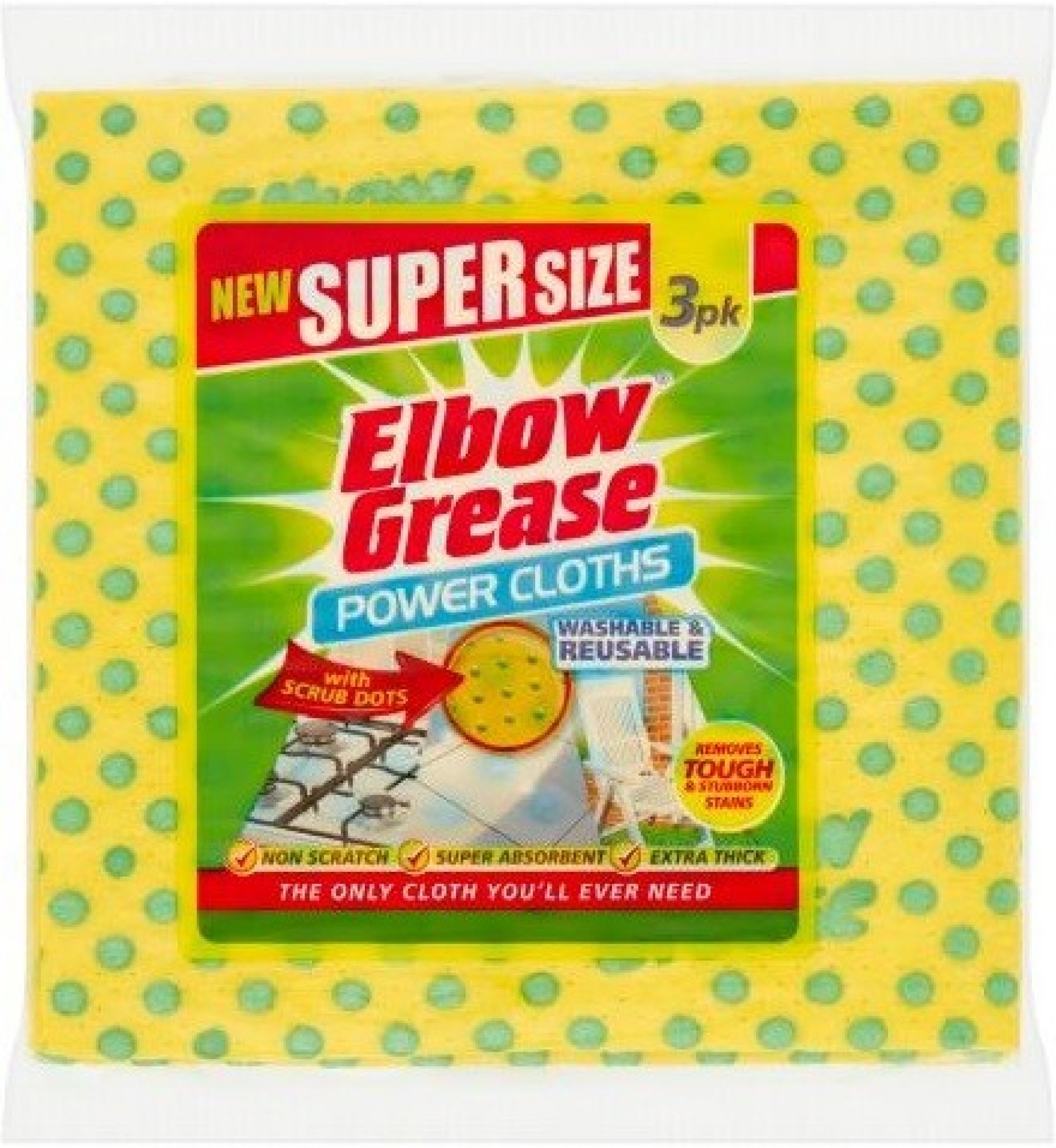 Elbow Grease Power Cloths super absorpční utěrky 3 ks