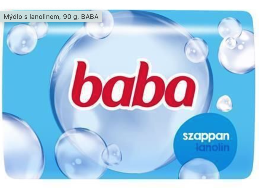 Baba mýdlo s lanolínem 90g