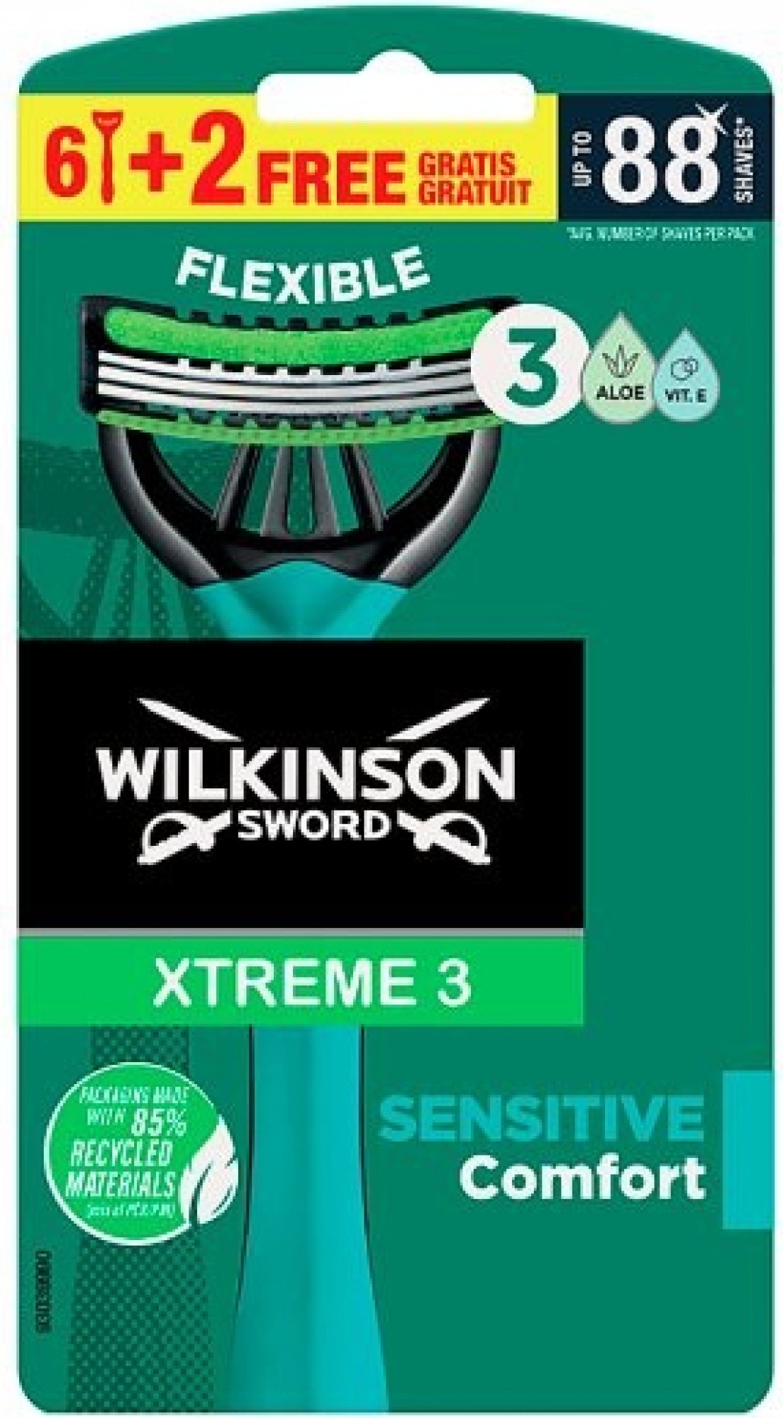 Wilkinson Sword Xtreme 3 Sensitive 8 ks