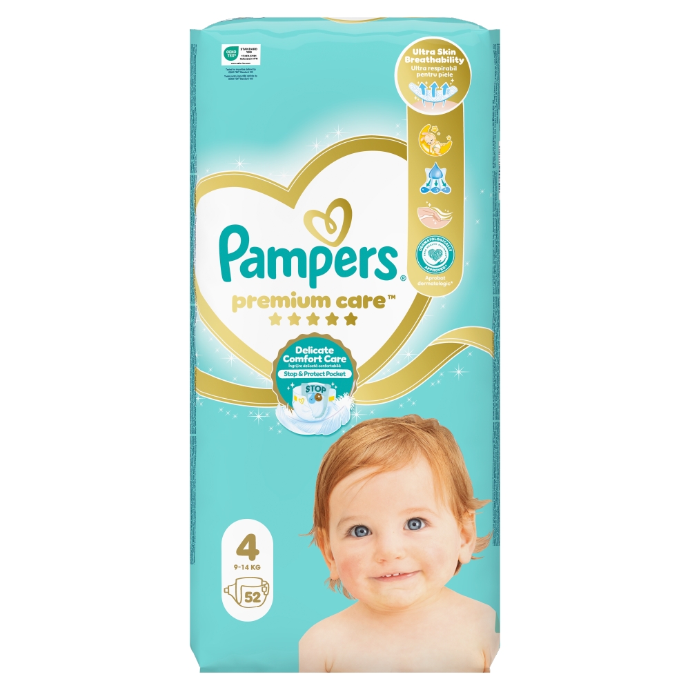 Levně Pampers Premium Care S4 52 ks
