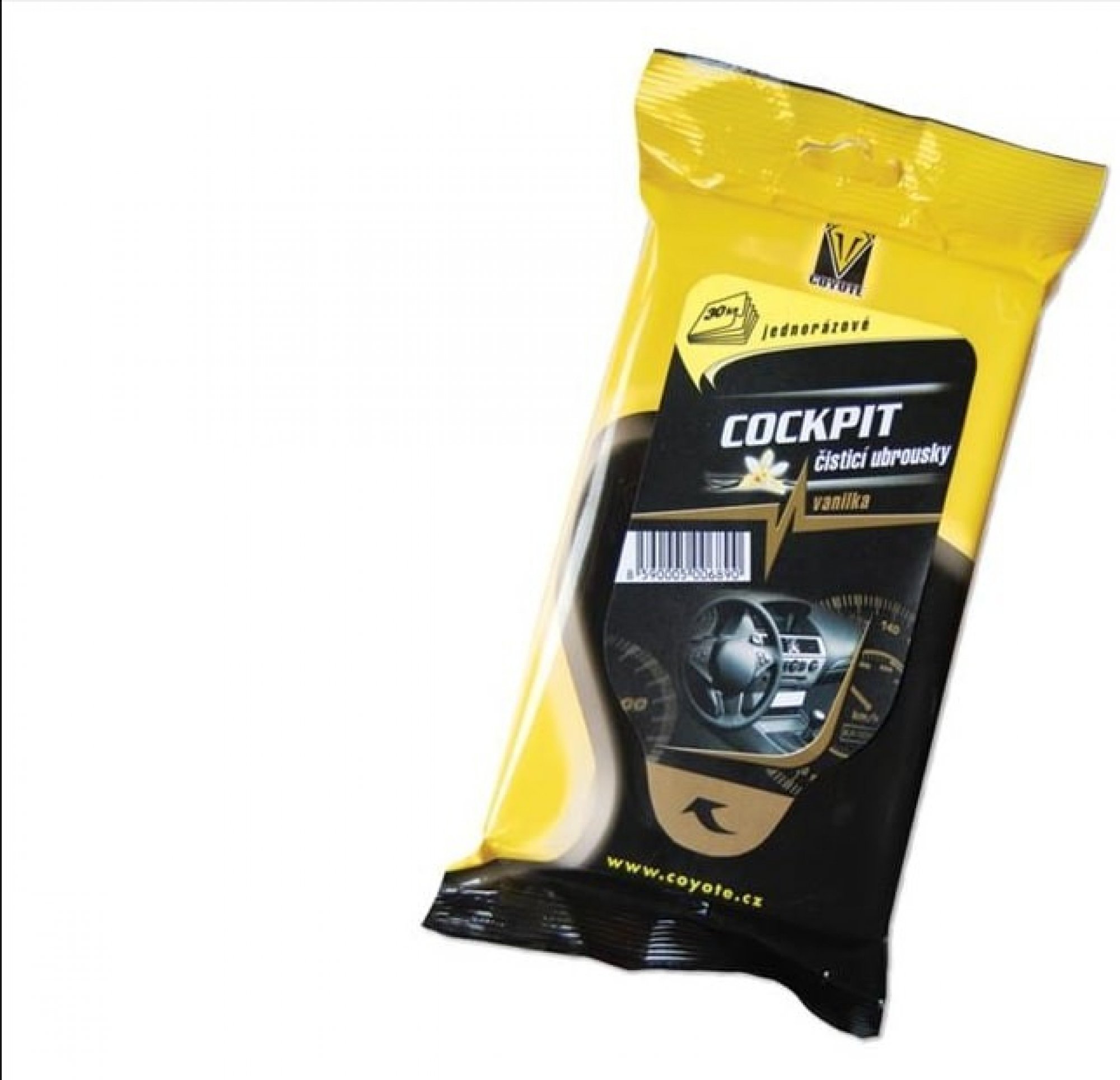 Coyote Cockpit čisticí ubrousky Vanilka 30 ks