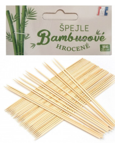 Mimoni Špejle bambus hrocené 25cm ITM-001888 (bal/50ks)