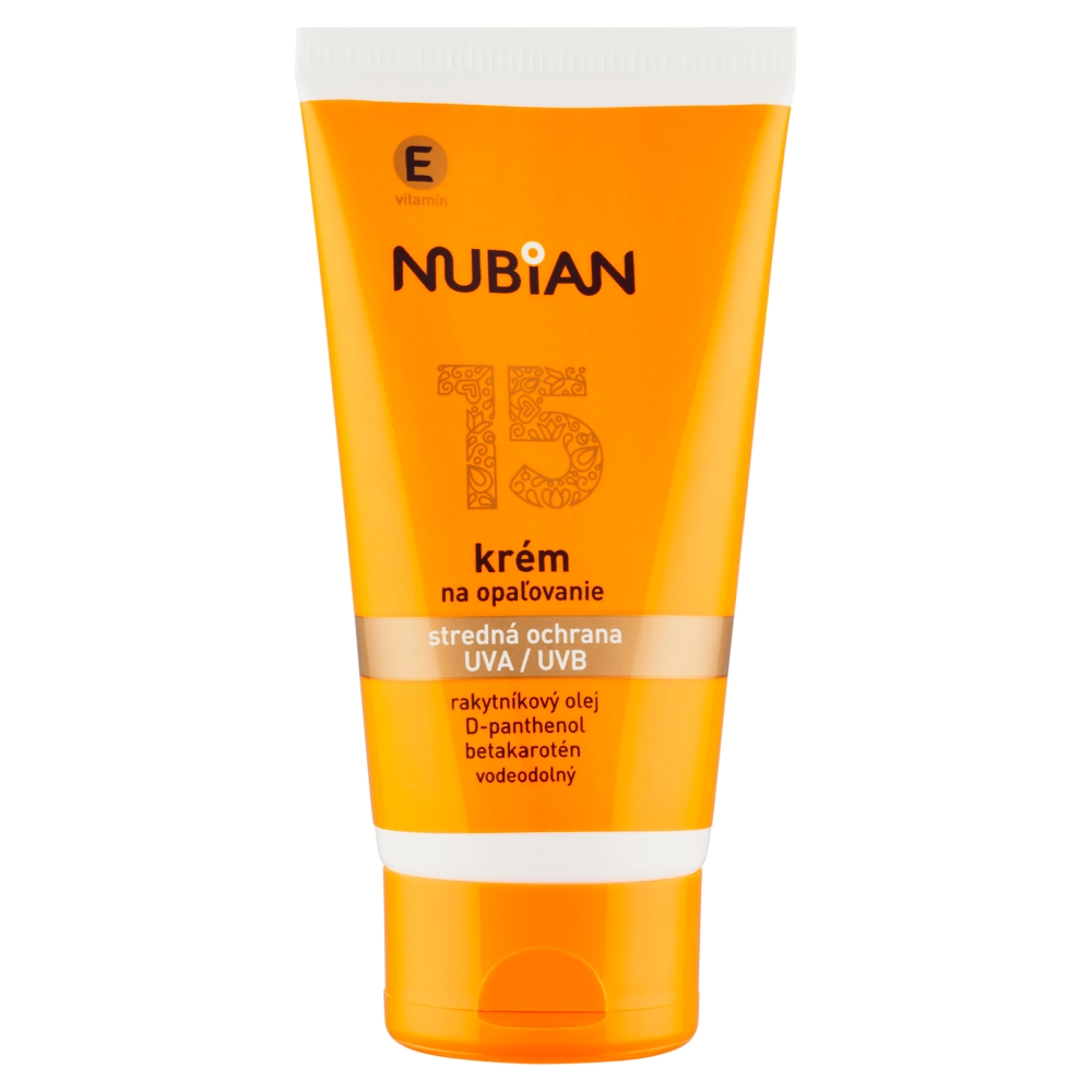 Levně Nubian OF 15 krém na opalování tuba, 50 g