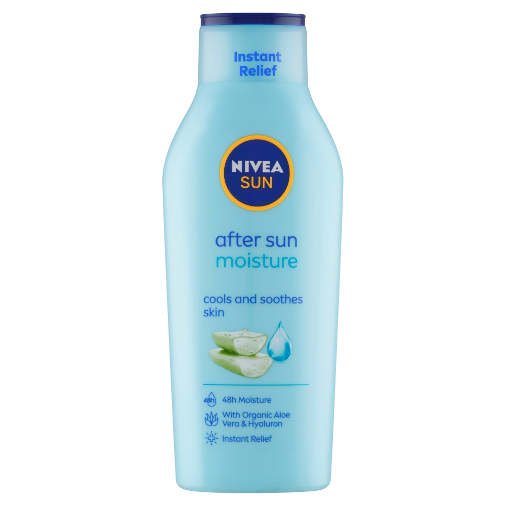 Levně Nivea Sun Moisturizing Lotion hydratační mléko po opalování 400 ml