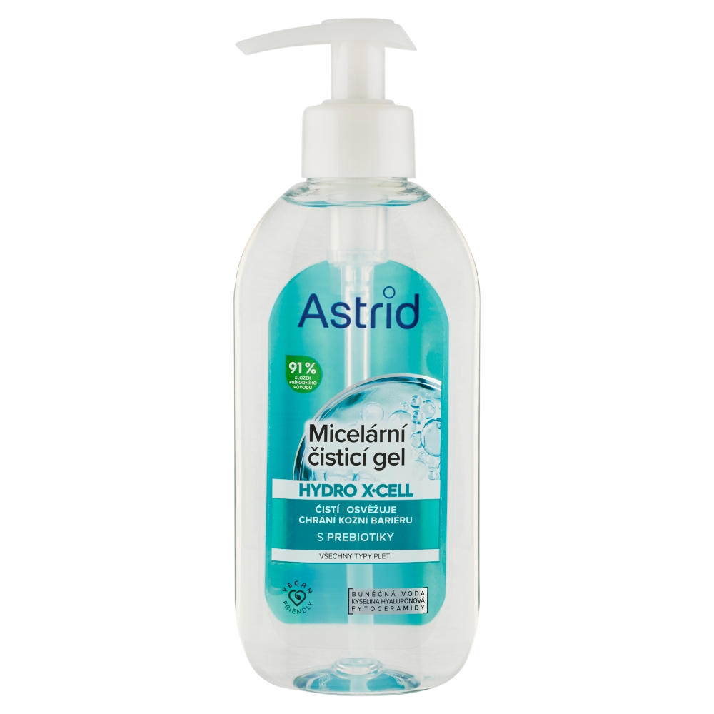 Levně Astrid Hydro X-Cell Čistící micelární gel na tvář 200 ml