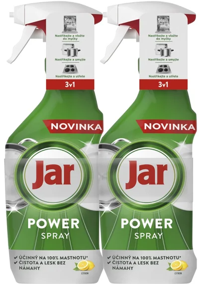 JAR Power Spray na nádobí 3v1 2 x 500 ml