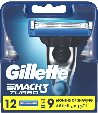 Gillette Mach3 Turbo 12 ks