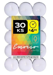 Z-Trade Emocio čajová svíčka 30 ks 4 hodin hoření