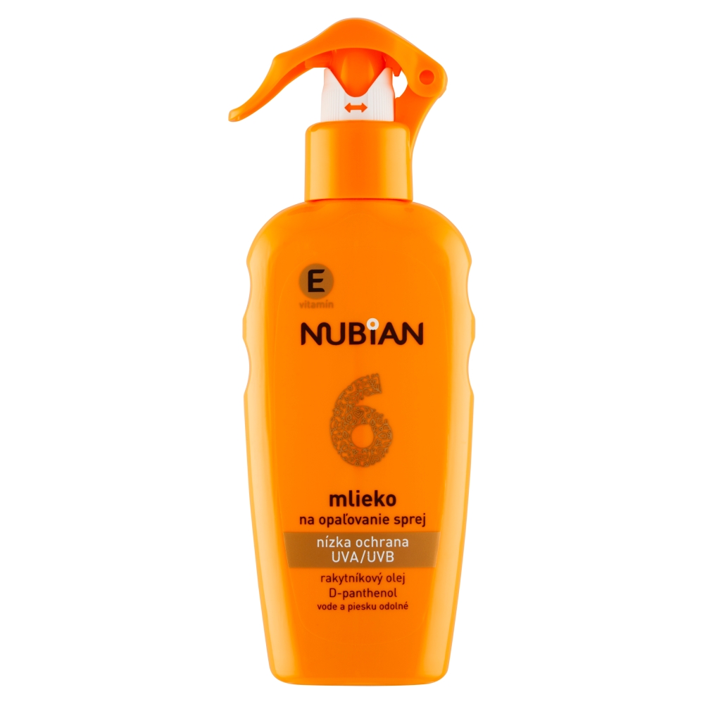 Nubian mléko na opalování spray SPF6 200 ml