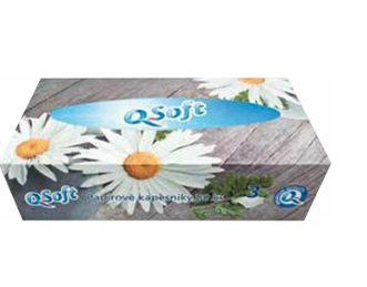 Q Soft kapesník (80ks/krabice) Kopretina