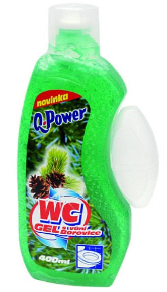 Q Power WC gel 400ml Borovice