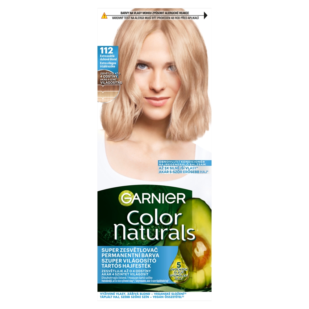 Garnier Color Naturals Creme barva na vlasy odstín 112 Extra Light Iridescent Blond 1 ks
