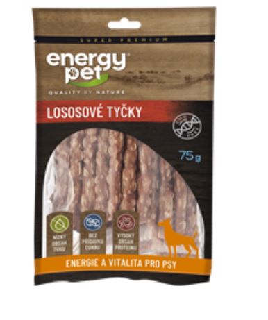Levně Energy Pet tyčky pěnové losos 230 g