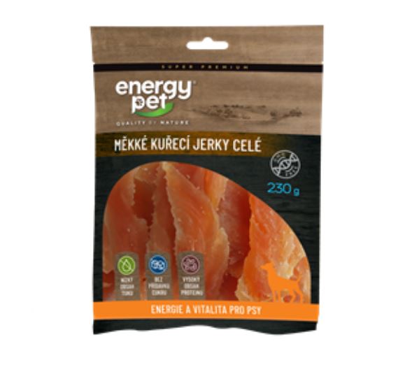 Energy Pet měkké kuřecí jerky celé 230g