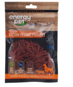 Energy Pet kachní řezané proužky 50g
