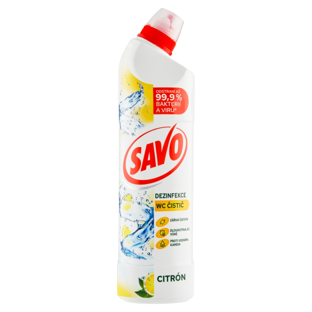 Čistič WC Savo citrus 3v1 - 750 ml