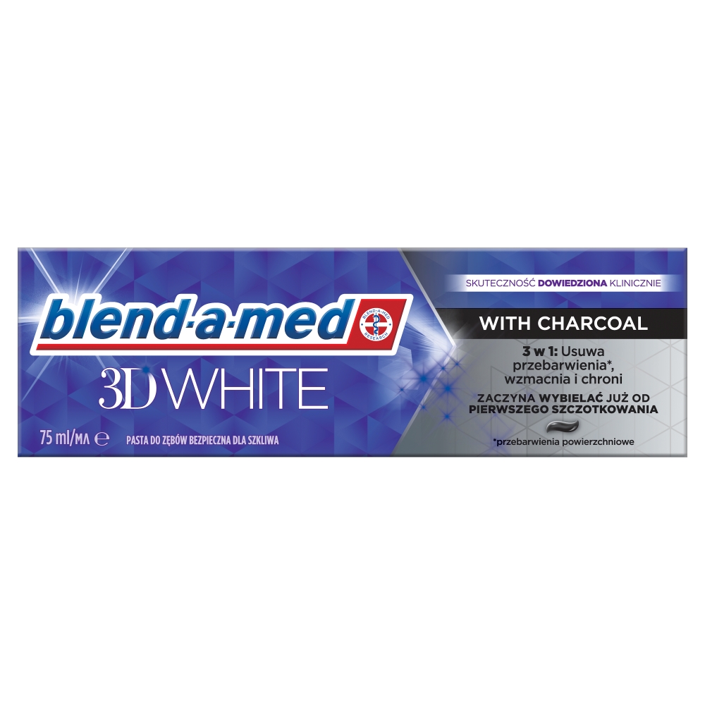 Blend-a-med pasta 3D White Charcoal 75ml
