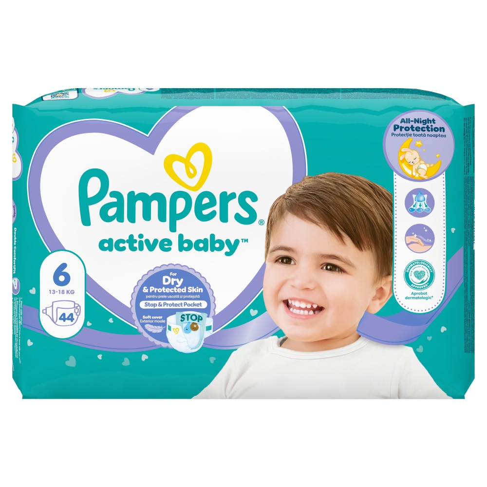 Pampers Active Baby Maxi Pack vel.6 44ks