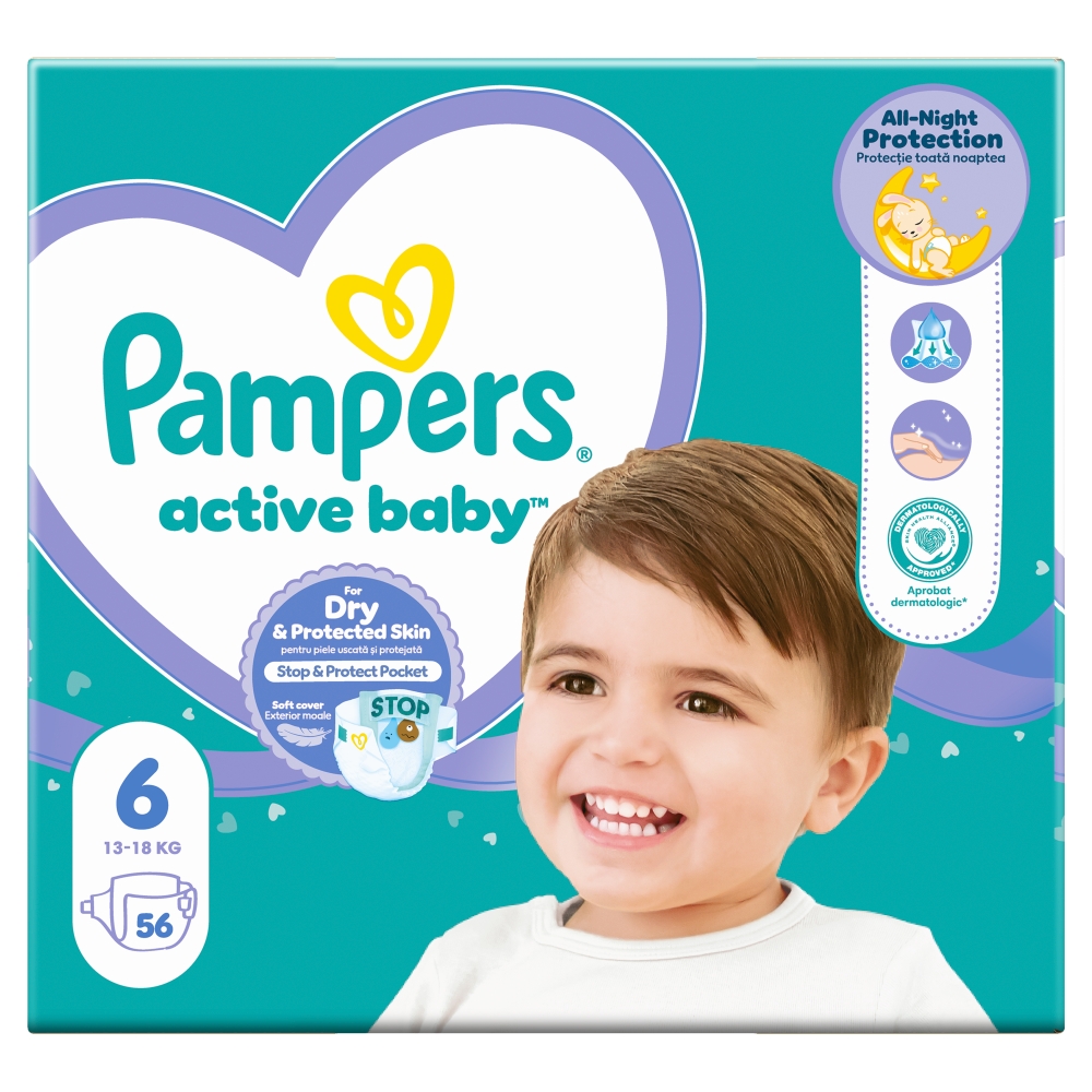 Pampers Active Baby Giant Pack vel.6 56ks
