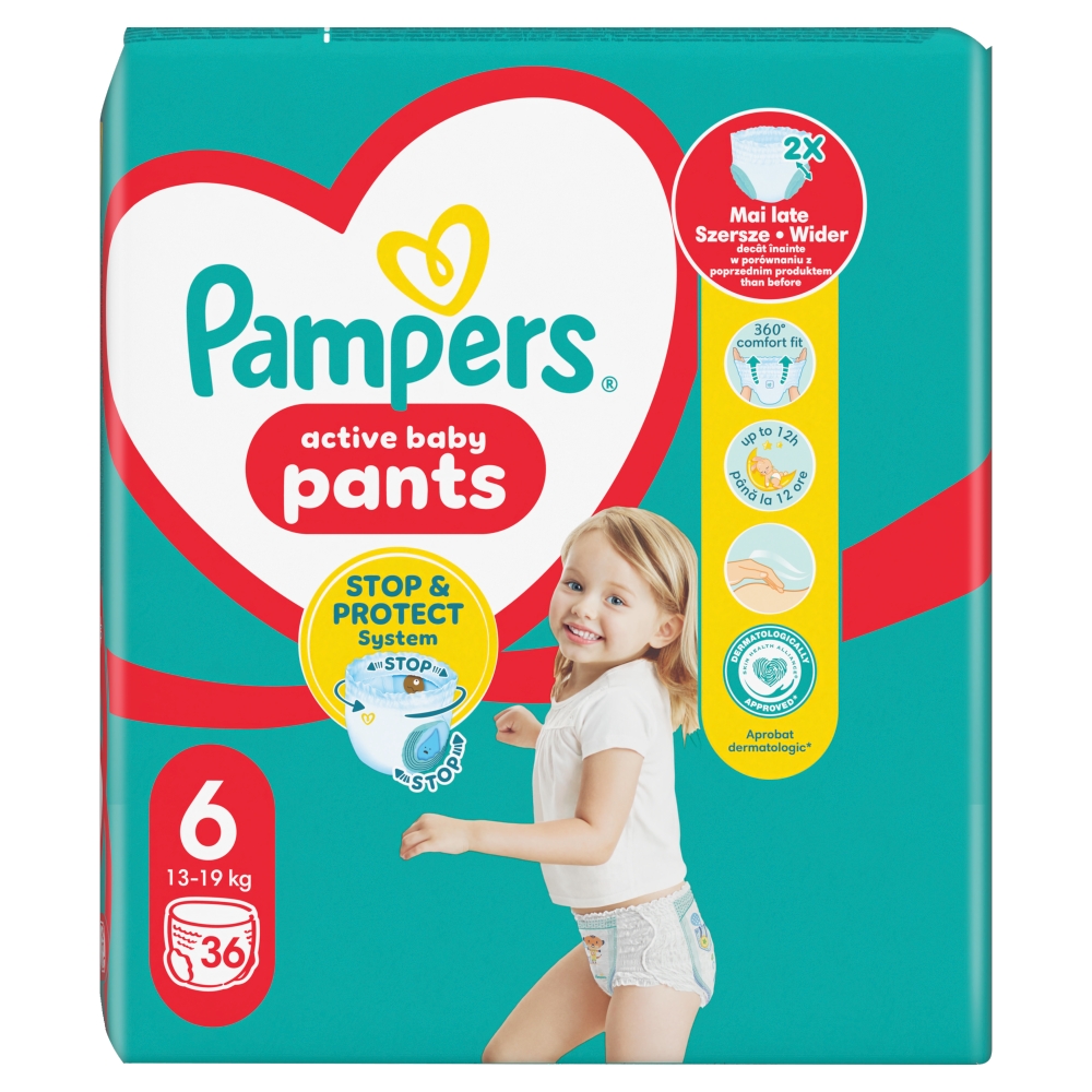 Pampers kalhotkové plenky Maxi pack vel.6 36ks