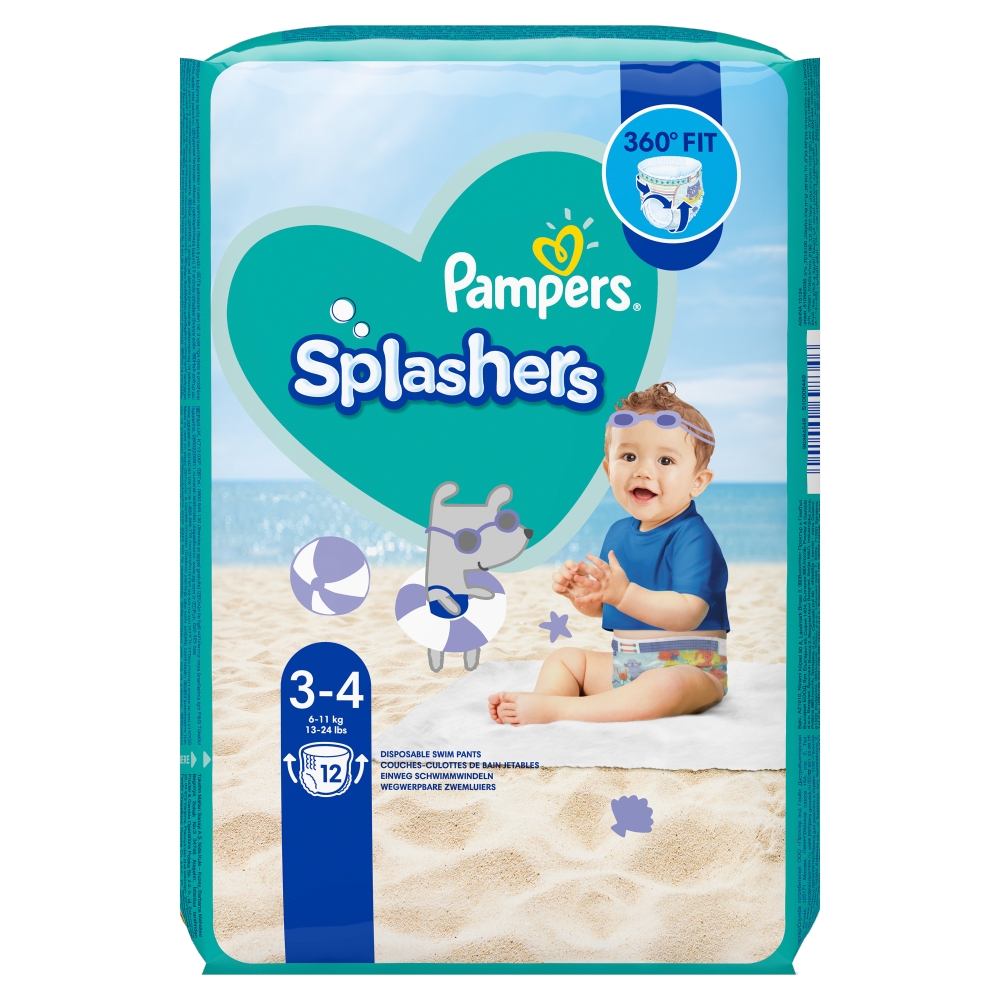 Pampers kalhotkové plenky Splashers Carry Pack Baby Shark vel.3 12ks