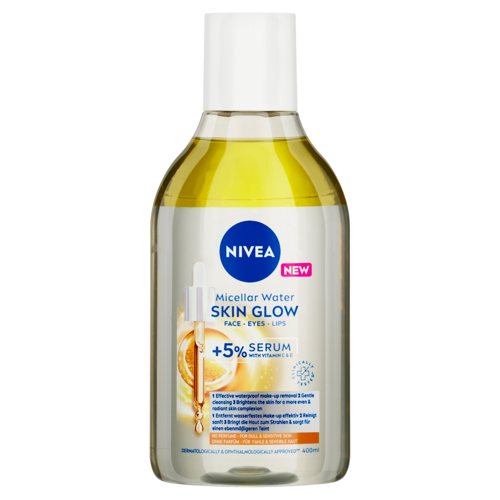 Levně Nivea micelární voda skin glow 400 ml