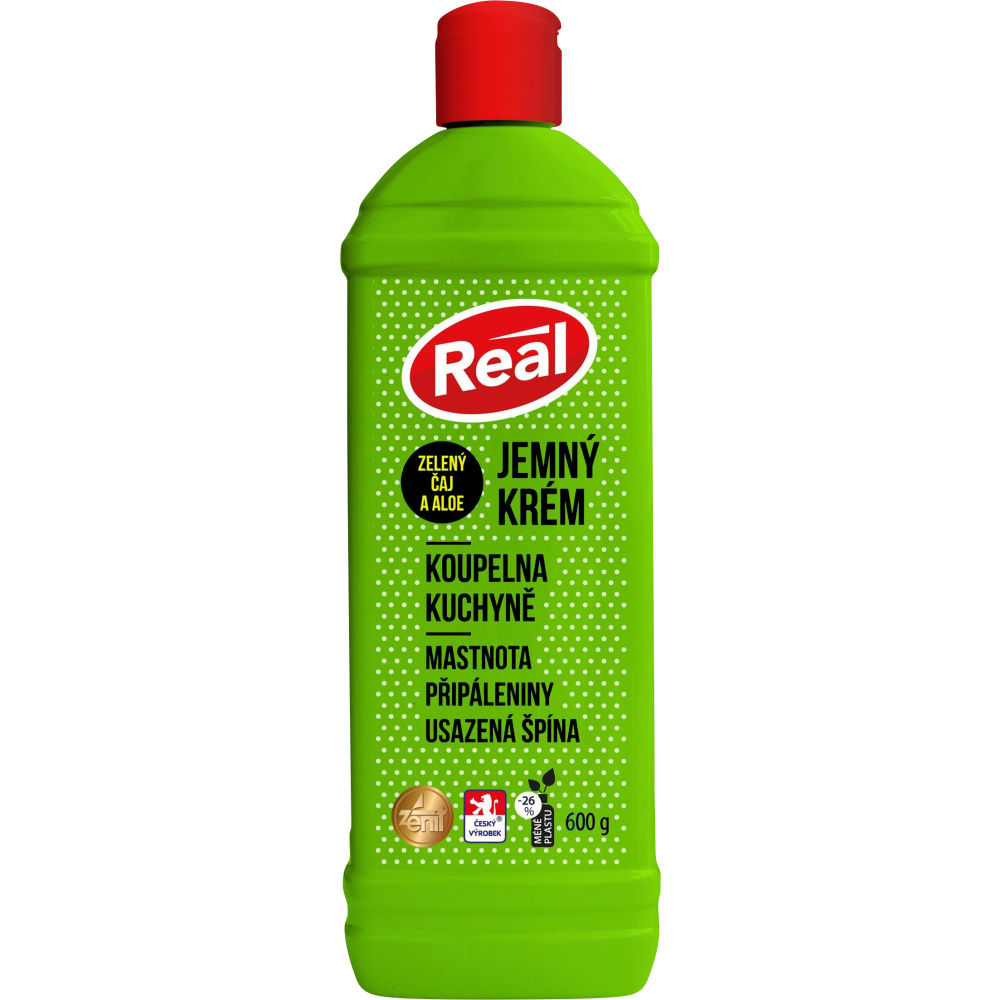 Real krém 600g jemný zelený čaj&aloe