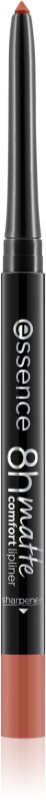 essence 8h Matte Comfort matná tužka na rty s ořezávátkem odstín 12 Cushion Talk 0,3 g