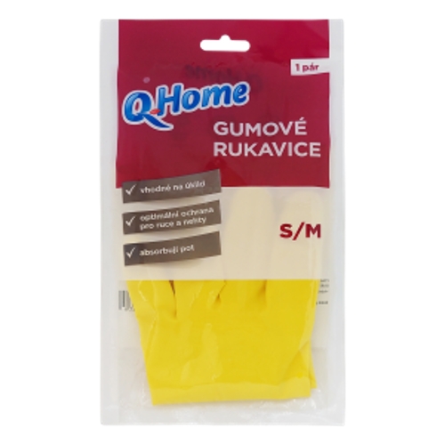 Q Home gumové rukavice S/M