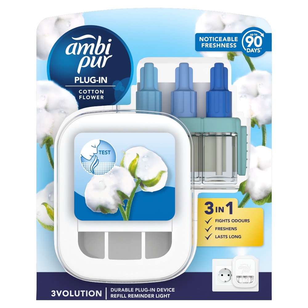 AmbiPur 3vol strojek 20ml Cotton