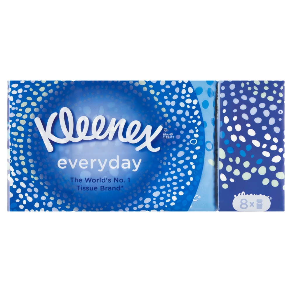 Kleenex papírové kapesníky 8x9 Everyday (2 vrstvy)