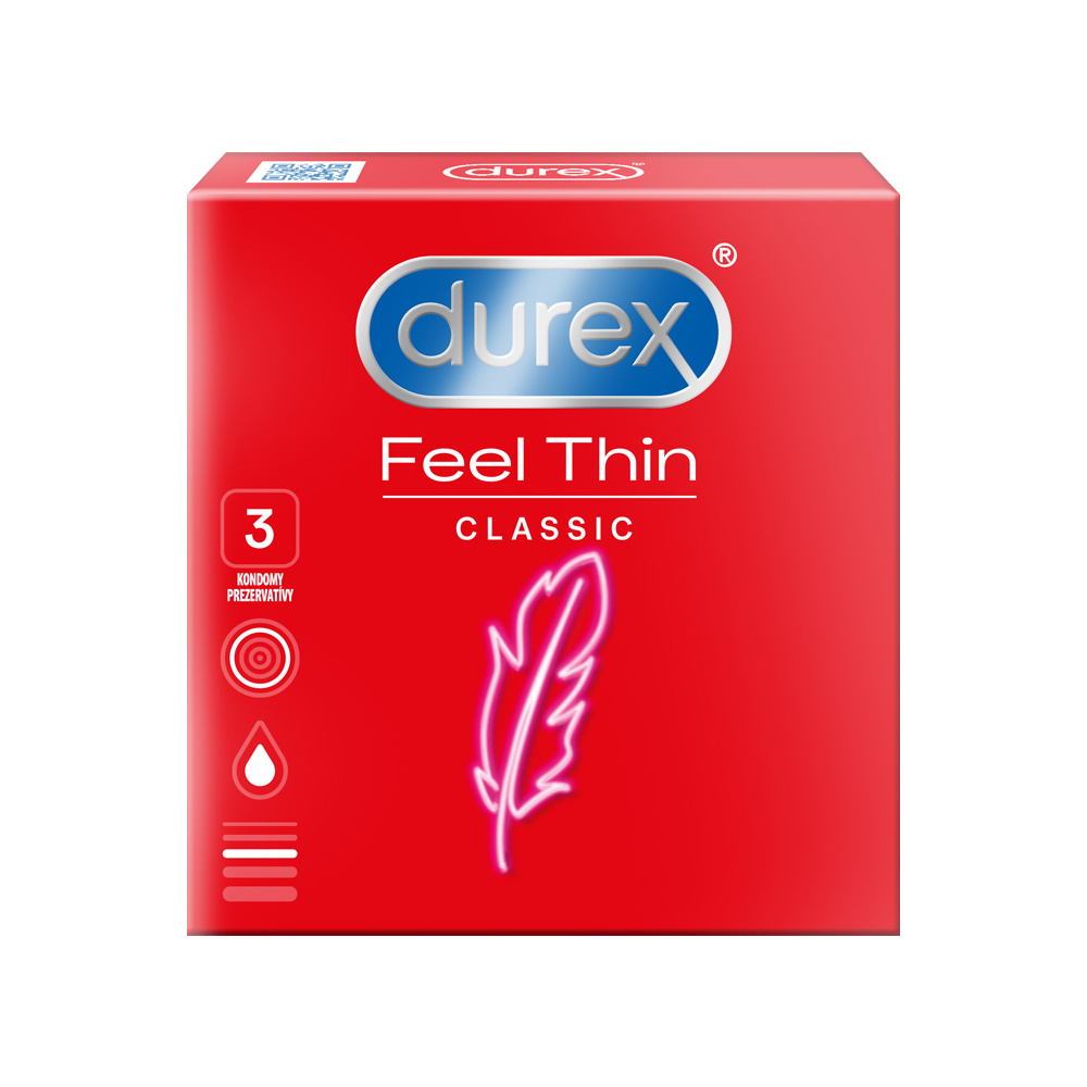 Durex kondomy (3ks/kra) FeelThin Classic