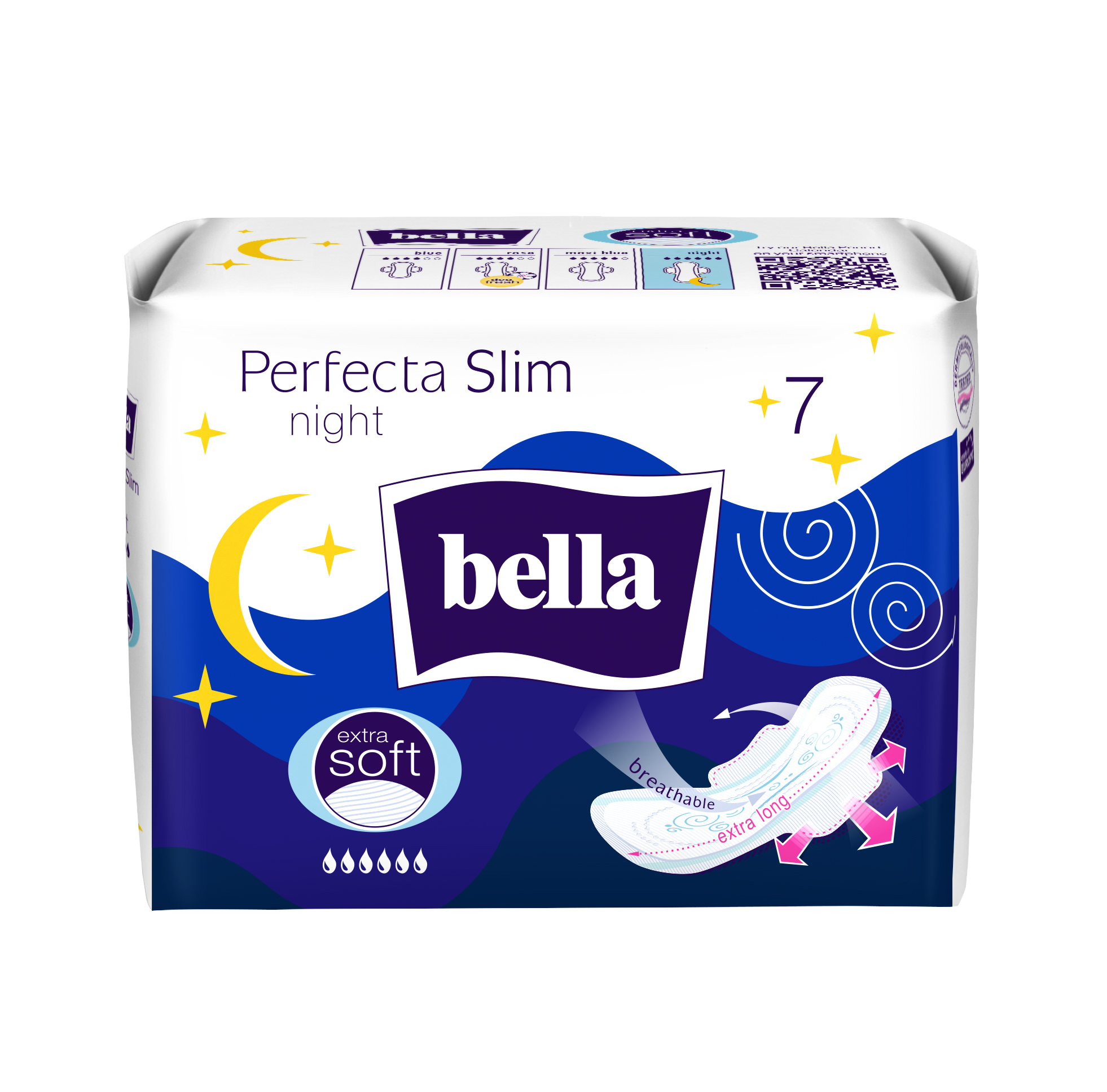 Bella Perfecta Slim Night Extra Soft  7 ks ultratenké hyg  vložky