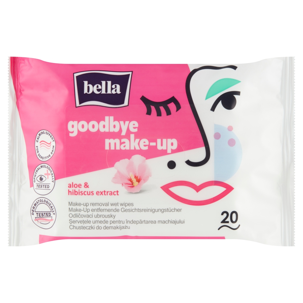 Levně Bella odlič. vlhčené ubrousky Make Up 20 ks aloe