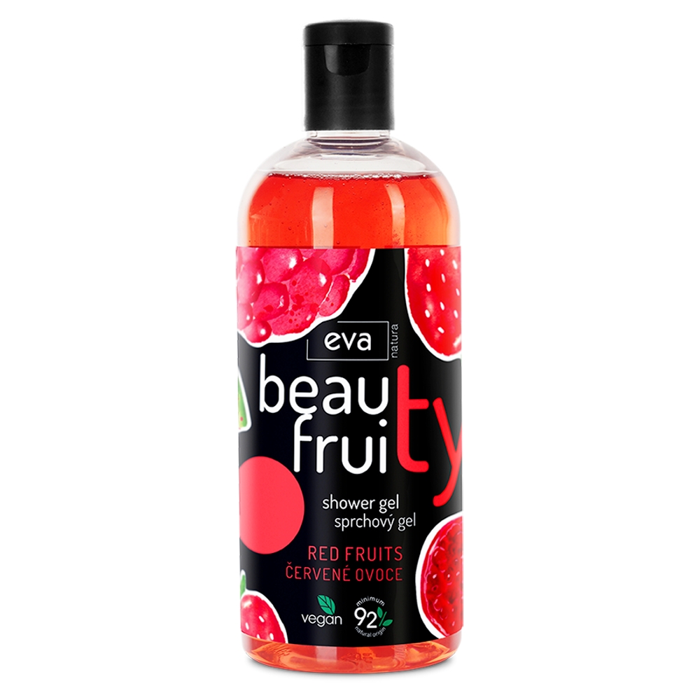 Levně EVA NATURA BEAUTY FRUITY sprchový gel red fruits a´400 ml