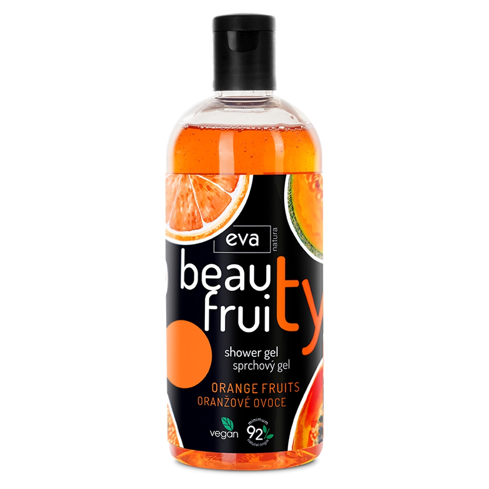 Levně EVA NATURA BEAUTY FRUITY sprchový gel orange fruits a´400 ml