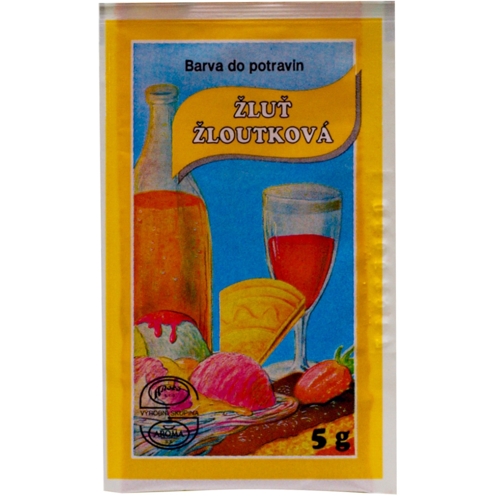 Barva potravin 5g  prášková žloutková