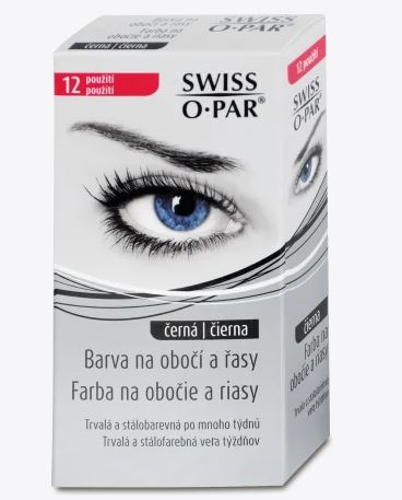 Barva na obočí a řasy černá