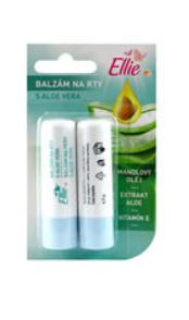 Ellie balzám na rty (2ks/bal) Aloe