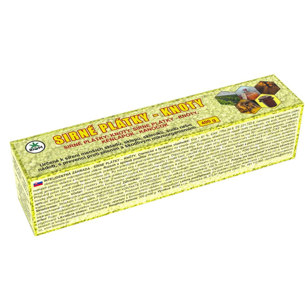 KNOTY SIRNÉ V KRABIČCE BIOM 400 G