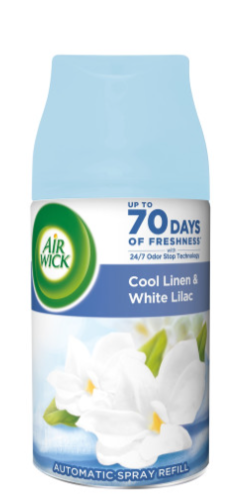 Air Wick osvěžovač NN 250ml - Cool Linen (White Lilac vůně svěžího prádla a bílého org)